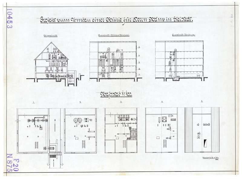 Bauzeichnung von 1914